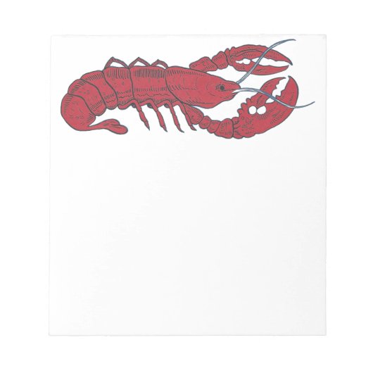 Bloc-note Homard vintage (Devant)
