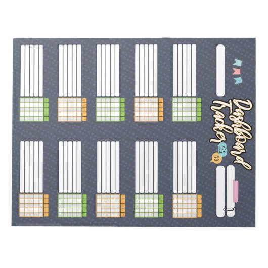 BLOC-NOTE HOMESCHOOL DASHBOARD TRACKER 2 NOTEPAD (Devant)