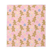 Bloc-note Homme de pain d'épice, balles de Noël (Devant)