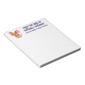 Bloc-note Homme Fromage Poilu Souris Cravate Lunettes Nerd (Incliné)