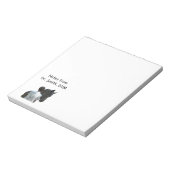 Bloc-note Homme tenant le pavé lumineux du cheval (Tourné)