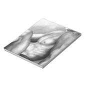 Bloc-note Hommes Beaux Dessin D'Art De Cool Nu Homme (Tourné)