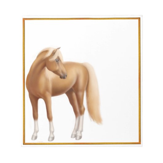 Bloc-note Honey Sorrel Riding Horse (Devant)