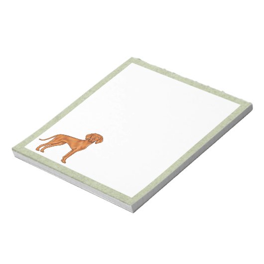 Bloc-note Hongrois Vizsla Pointer Chien mignon Caricature Ch (Tourné)