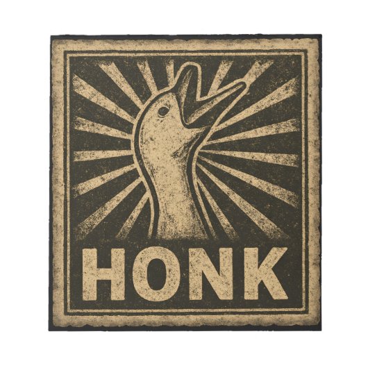 Bloc-note Honk Goose Funny Duck Chicken Mème (Devant)
