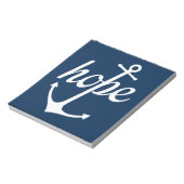 Bloc-note Hope Ancres The Soul (Hébreux 6:19) (Tourné)