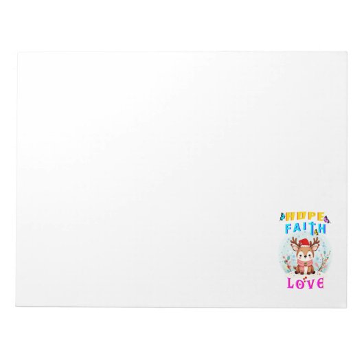 Bloc-note Hope Faith Love (Devant)