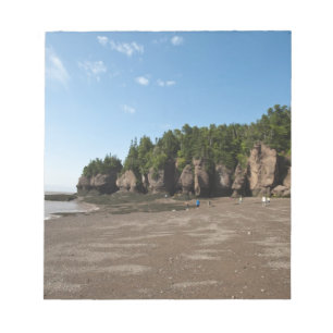 Bloc-note Hopewell Rocks et le site d'exploration de la maré