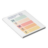 Bloc-note Horaire de l'école à domicile (Incliné)