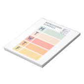 Bloc-note Horaire de l'école à domicile (Tourné)