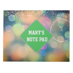 Bloc-note Horloge du Nouvel An