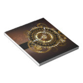 Bloc-note Horloge Steampunk avec des engrenages anciens (Incliné)