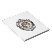 Bloc-note Horloge Temps Chat Chat Graphique Tee Art - Horlog (Incliné)