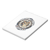 Bloc-note Horloge Temps Chat Chat Graphique Tee Art - Horlog (Tourné)