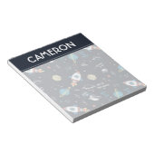 Bloc-note Hors de ce Motif spatial mondial (Incliné)