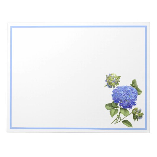 Bloc-note Hortensias bleus (Devant)