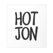 BLOC-NOTE HOT JON (Devant)