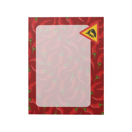 Bloc-note Hot pepper danger (Tourné)