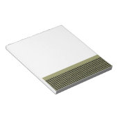 Bloc-note Houndstooth Avocado et Black (Incliné)