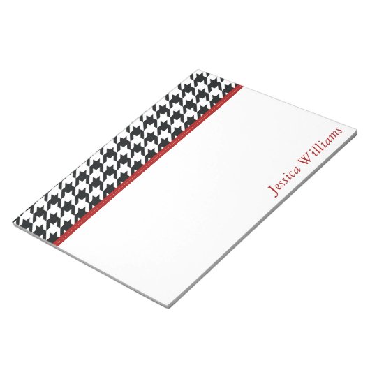 Bloc-note Houndstooth branché (Incliné)