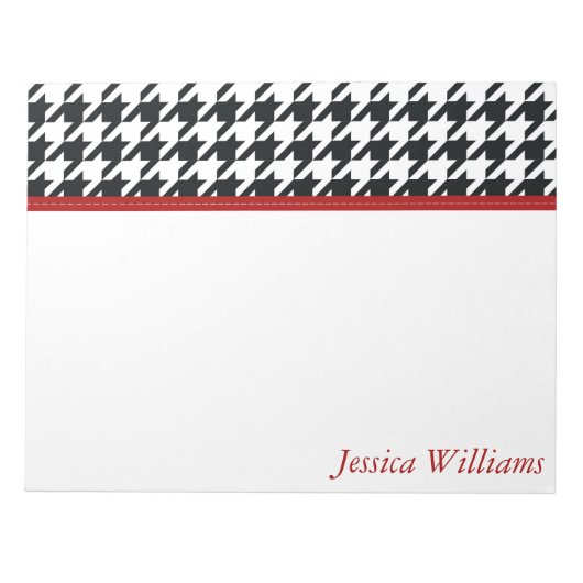 Bloc-note Houndstooth branché (Devant)