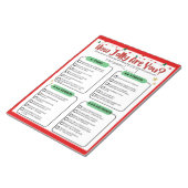 Bloc-note How Jolly Are You Christmas Game (Incliné)