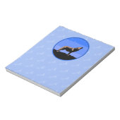 Bloc-note Howling Wolf en hiver - Art faunique original (Tourné)