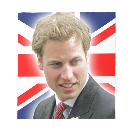 Bloc-note HRH Duke de Cambridge - Stunning ! (Devant)
