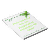 Bloc-note Huile essentielle de menthe (Incliné)