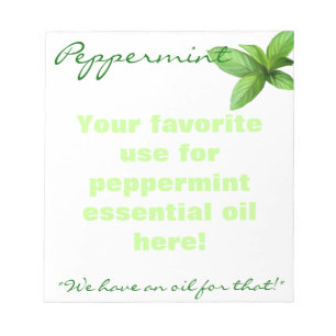 Bloc-note Huile essentielle de menthe poivrée