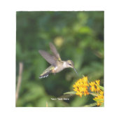 Bloc-note Hummingbird Sanctuary Professional Photography (Devant)
