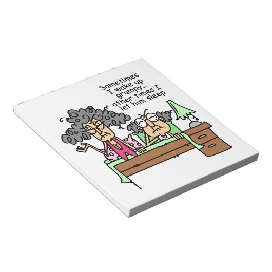 Bloc-note Humoristique, laissez grumeux dormir (Incliné)