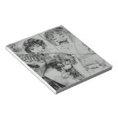 Bloc-note humoristique visage visage expression du visage (Incliné)