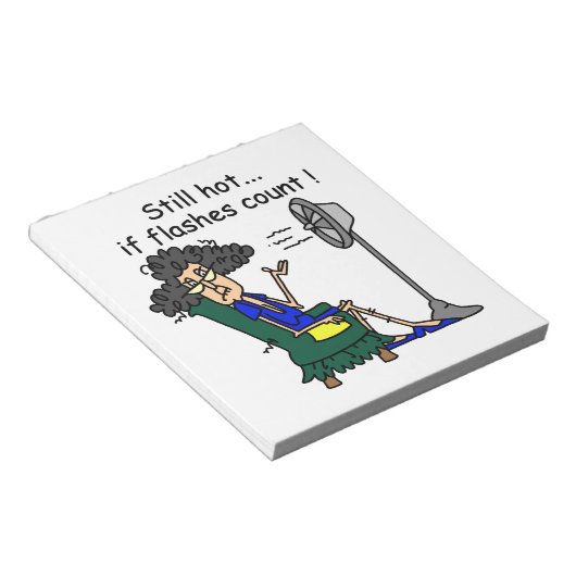 Bloc-note Humour de bouffée de chaleur (Incliné)