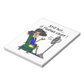 Bloc-note Humour de bouffée de chaleur (Tourné)