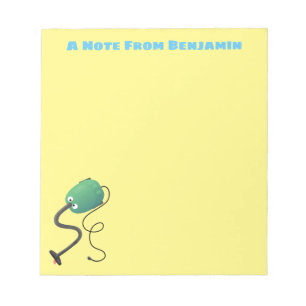 Bloc-note Humour de dessin animé de l'aspirateur mignon