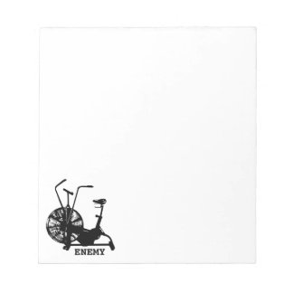 Bloc-note Humour de gym Noir Blanc Drôle Entraînement