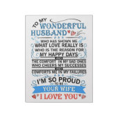 Bloc-note Husband To My Wonderful Husband (Tourné)