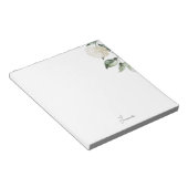 Bloc-note Hydrangea aquarelle personnalisée (Incliné)