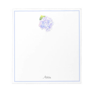 Bloc-note Hydrangea Aquarelle Vignette