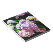 Bloc-note Hydrangea garden, rose, bleu, purple floral (Incliné)