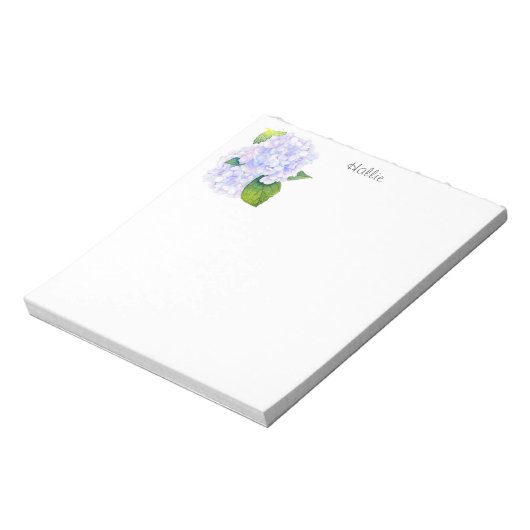 Bloc-note Hydrangée aquarelle (Tourné)