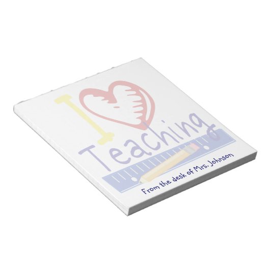 Bloc-note I (Coeur) Enseignement (Incliné)