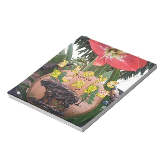 Bloc-note I (Coeur) Kenya Buffalo Patch/Print (Tourné)