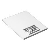 Bloc-note I Hate Programmation - Drôle Programmeur II (Incliné)