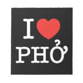 Bloc-note I Heart (Amour) Pho (Devant)