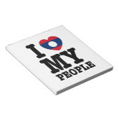 Bloc-note I Heart (Love) My Lao People (Incliné)