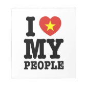 Bloc-note I Heart (Love) My Viet People (Devant)