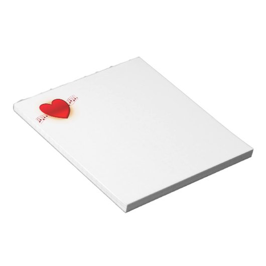 Bloc-note I Heart Music (Incliné)