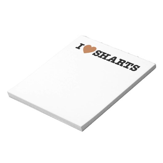 Bloc-note I Heart Sharts (Tourné)
